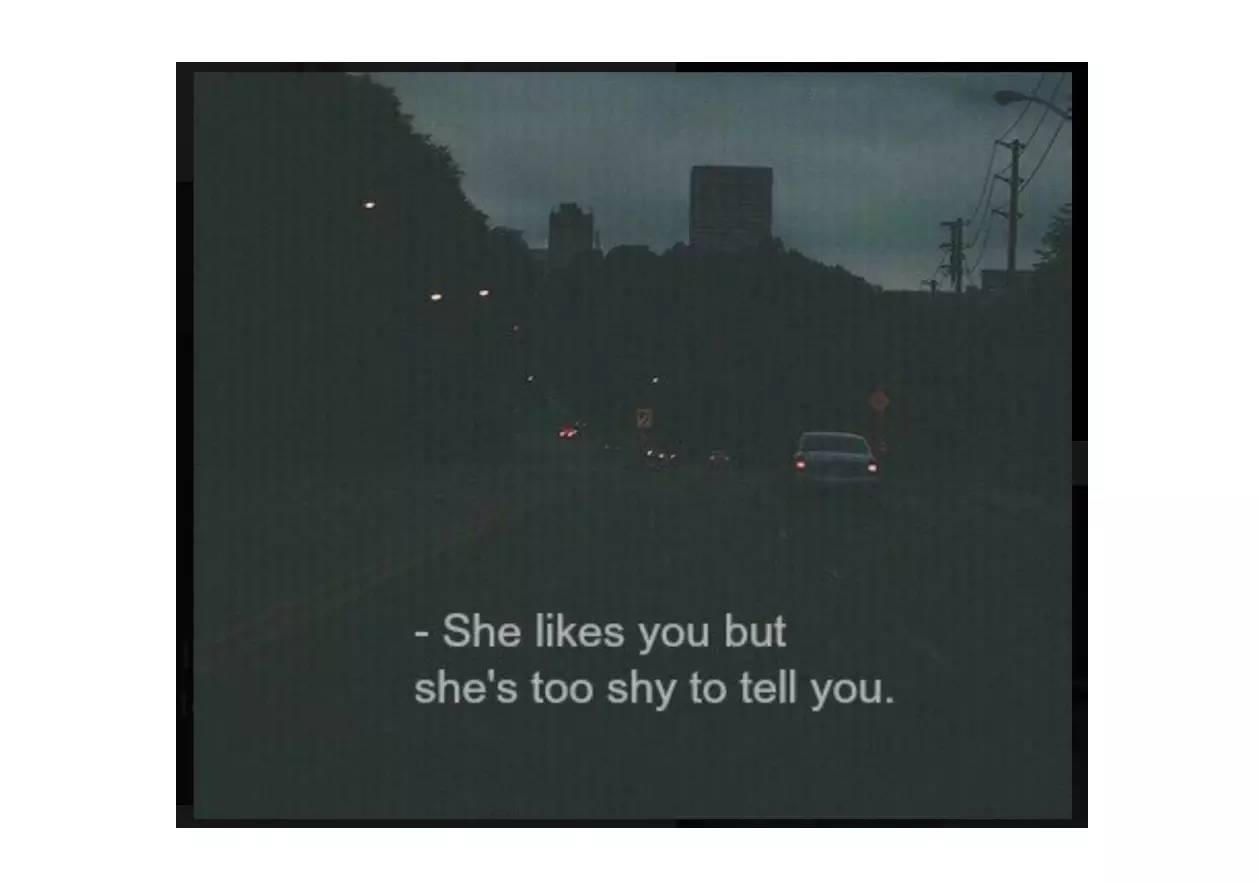 I'm attracted to you because I don't want you to know.